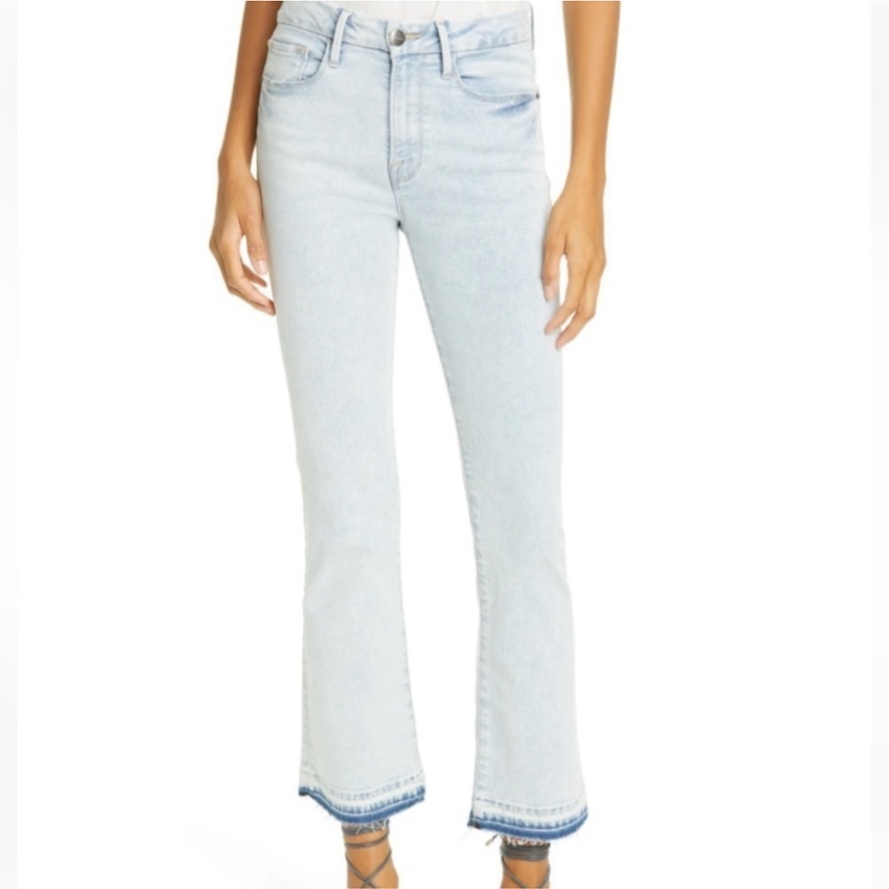 Frame Le Crop Mini Boot size 25 in “Pali” light acid wash